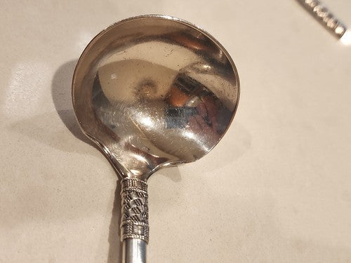 Wallace Sterling Aegean Weave Gravy Ladle 6 1/2" No Monogram