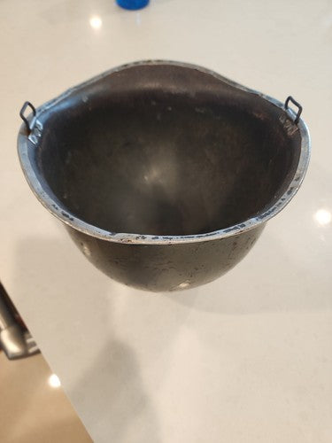 WWII US Army M1 Front Seam Swivel Bail Pot Helmet