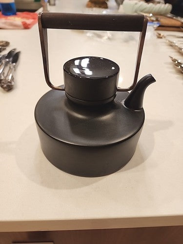 Teapot Black Matte Porcelain Tapio Wirkkala By Rosenthal Pot Vintage Mid century
