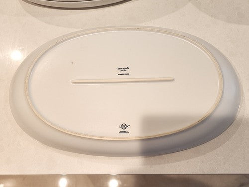 Lenox China Summer Circle Kate Spade 15" OVAL Platter