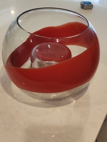 Signed La Murrina Murano Art Glass Sculpture 9" Gianmaria Potenza Bowl