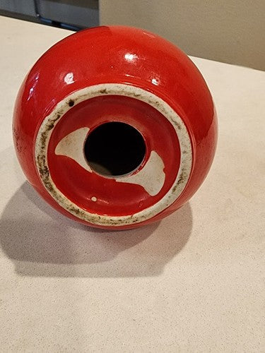 Vintage Chinese Red Hall China Pepper Shaker