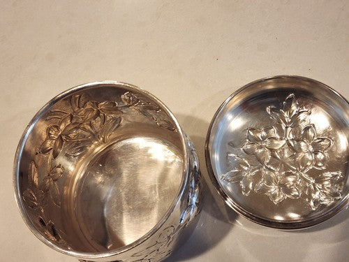 5" Italian 800 Silver Canister/Tea Caddy 250g 5"