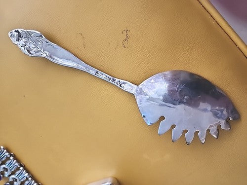 Antique Sterling Silver Macaroni Server 9 1/2"