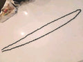 GRAY PEACOCK PEARL NECKLACE STRAND STRING 62 INCHES LONG 83 GRAMS