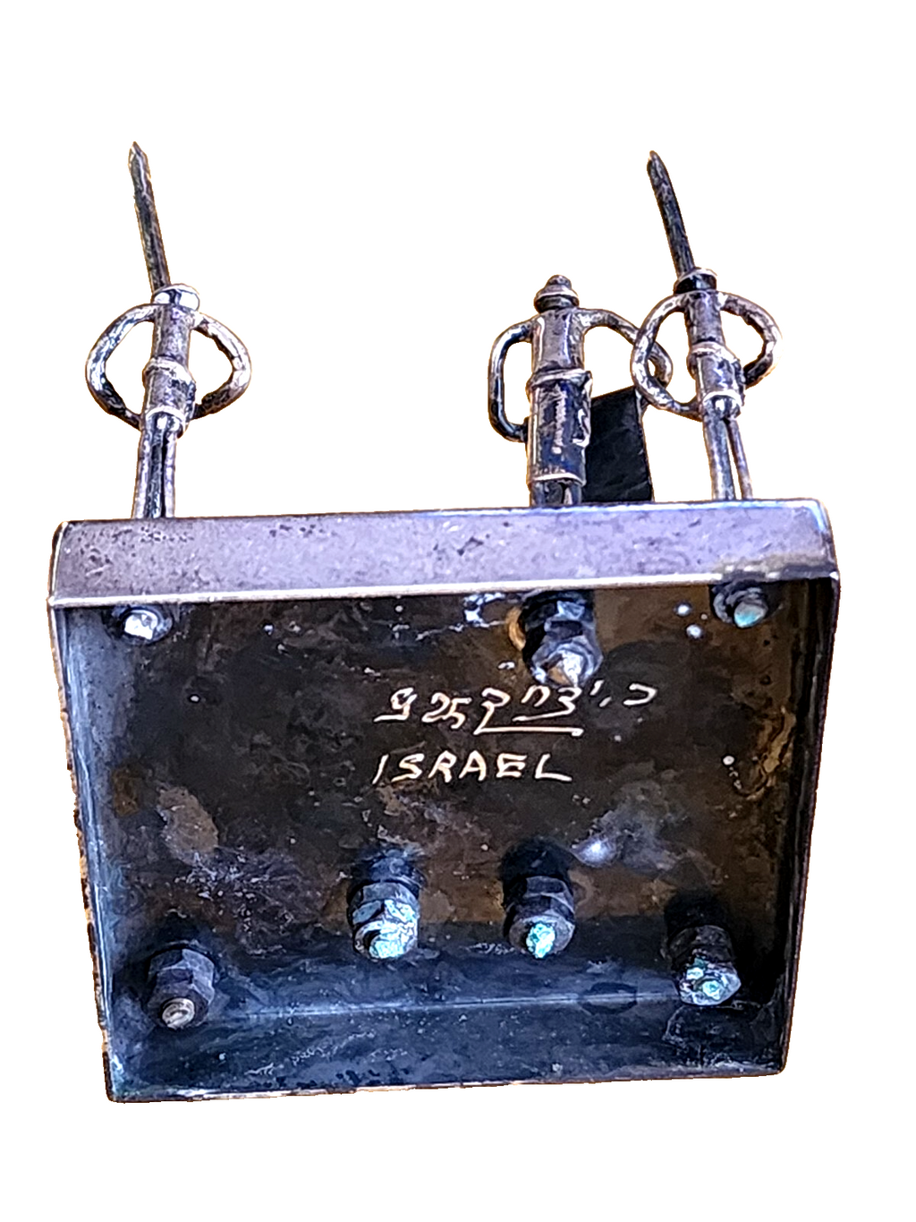 Judaica SOLID STERLING SILVER JEWISH WEDDING SCULPTURE STAMPED