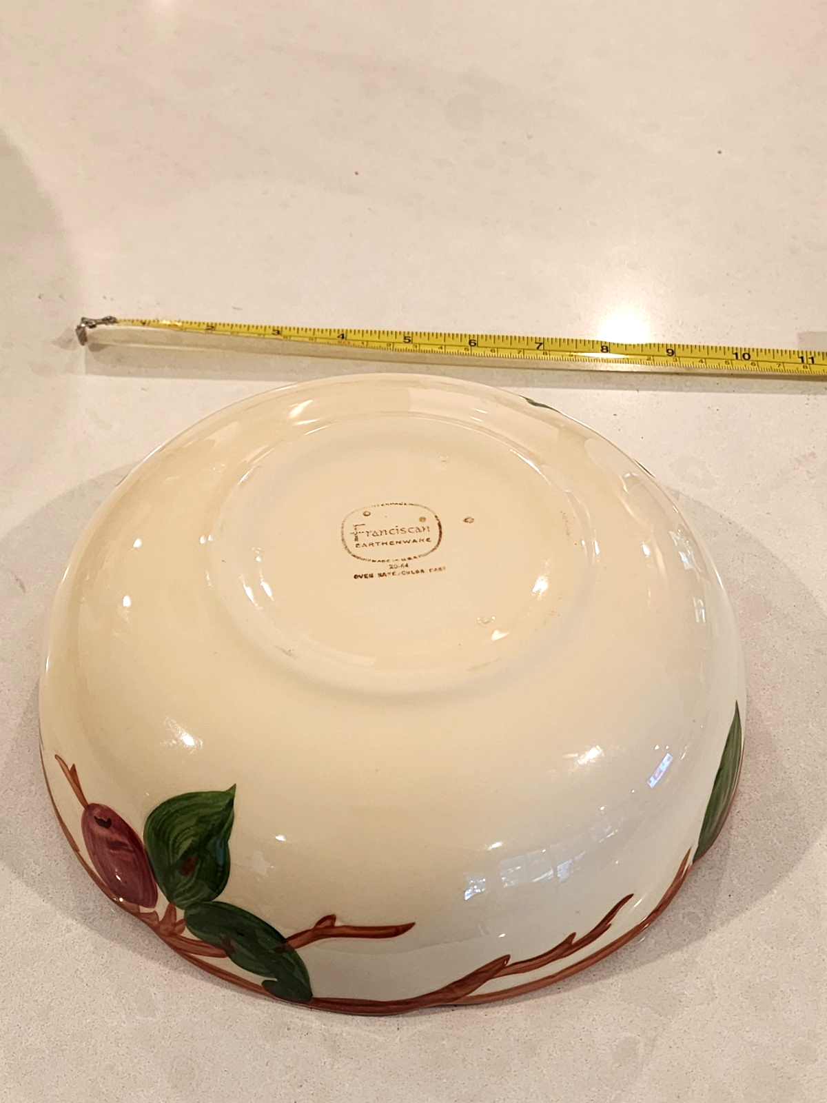 Franciscan Apple 8 1/2" Round Vegetable Footed Serving Bowl