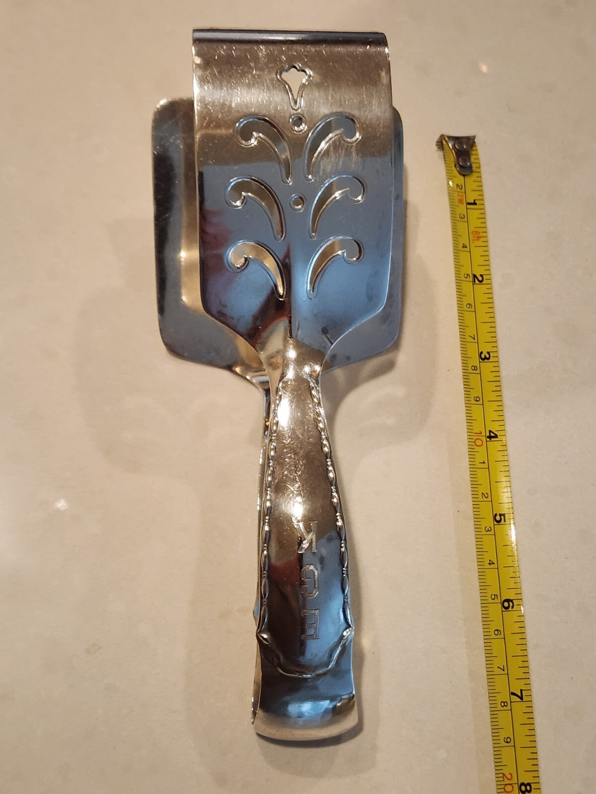 Antique Tiffany & Co. Sterling Silver Asparagus Server  Tongs 7/8"