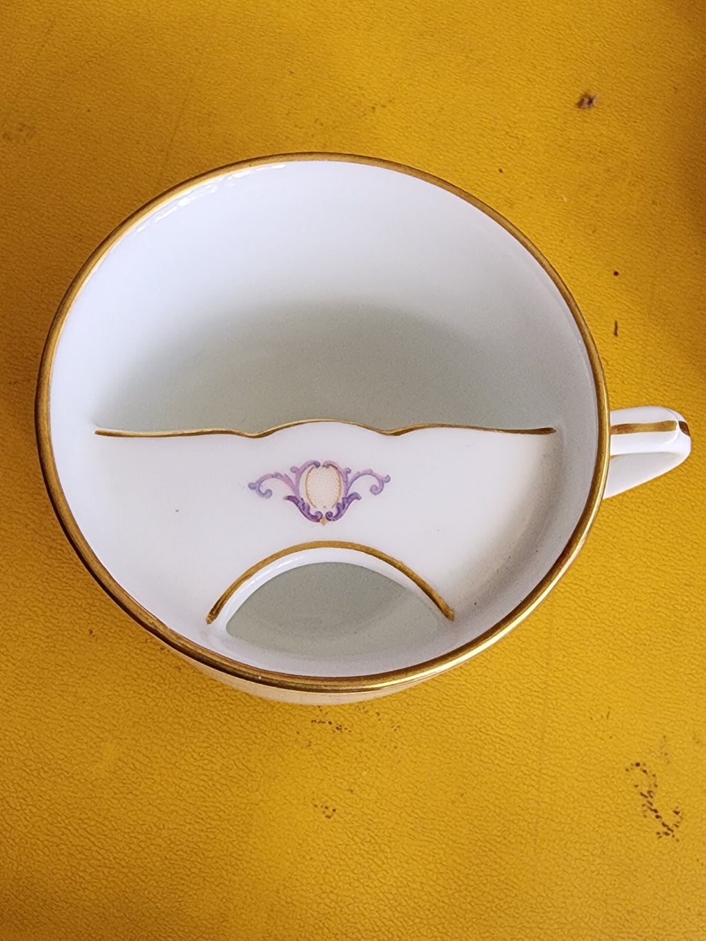 Antique Victorian Lady Portrait Hand Painted Mustache Cup Porcelain Rare