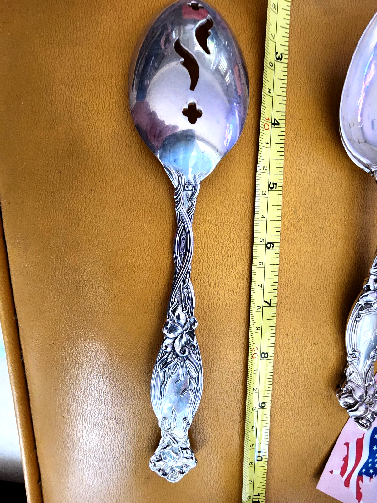 Frontenac by International Sterling Silver Pierced Serving Spoon original 8 5/8"