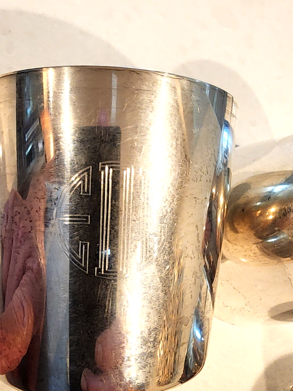 Set of 10 Sterling Silver TIFFANY & CO Mint Julep Cups Monogrammed