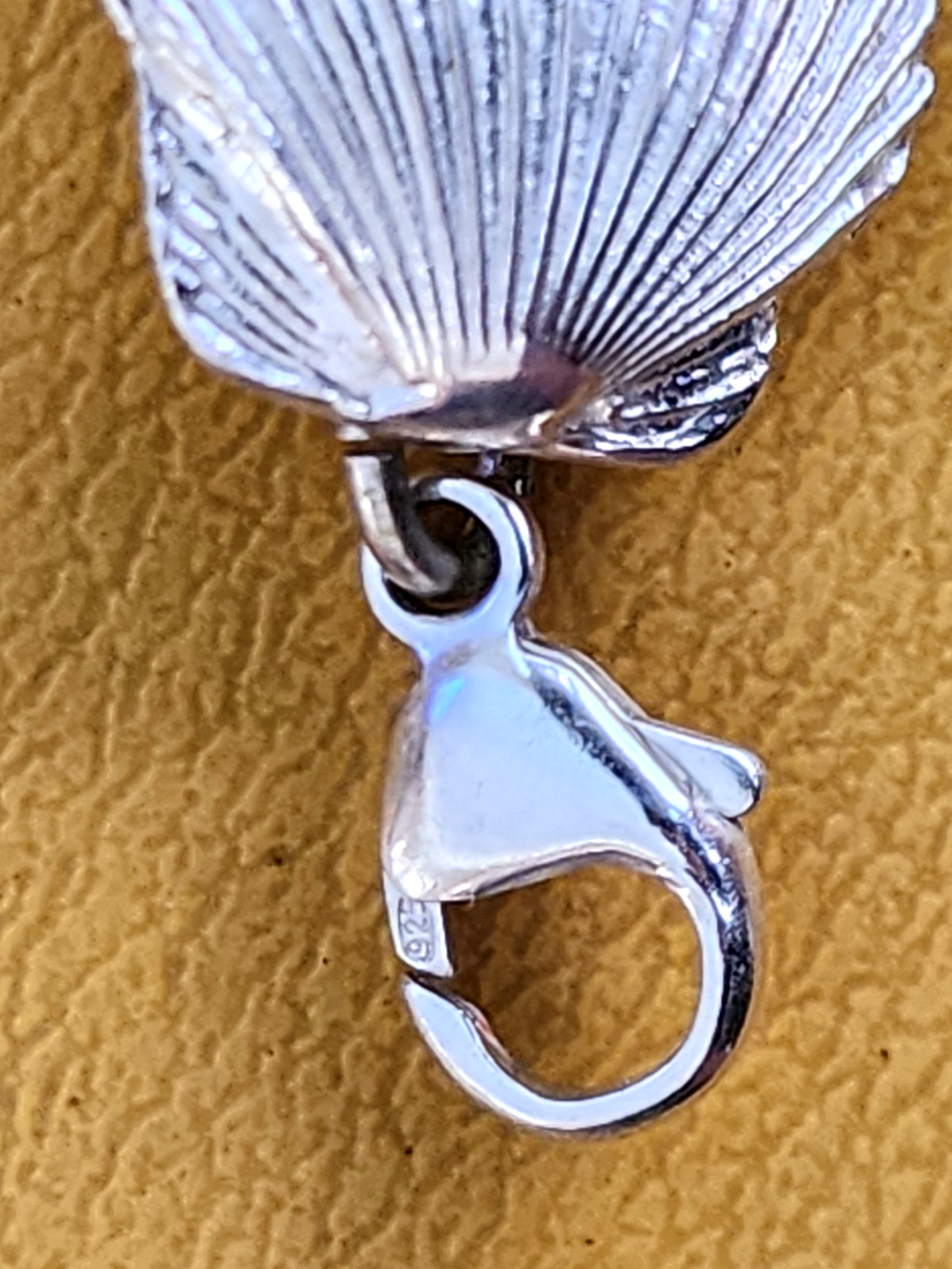 Vtg Sterling Silver Nautical Starfish Seashell Sand Dollar Bracelet