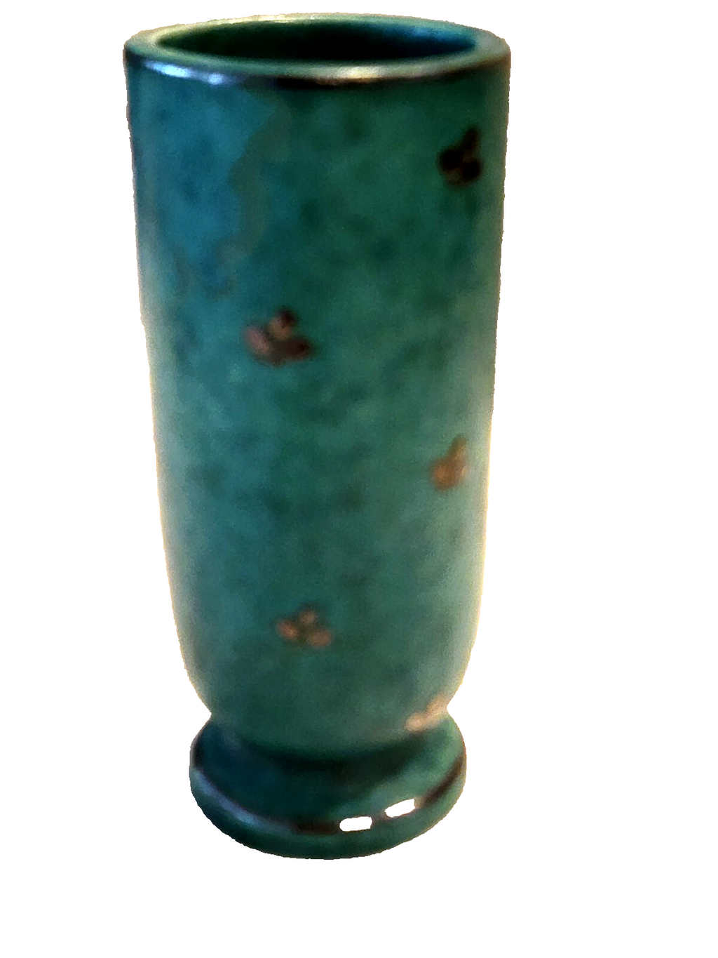 WILHELM KAGE - GUSTAVSBERG ARGENTA SERIES 4" TALL SWEDISH ART CERAMICS BUD VASE