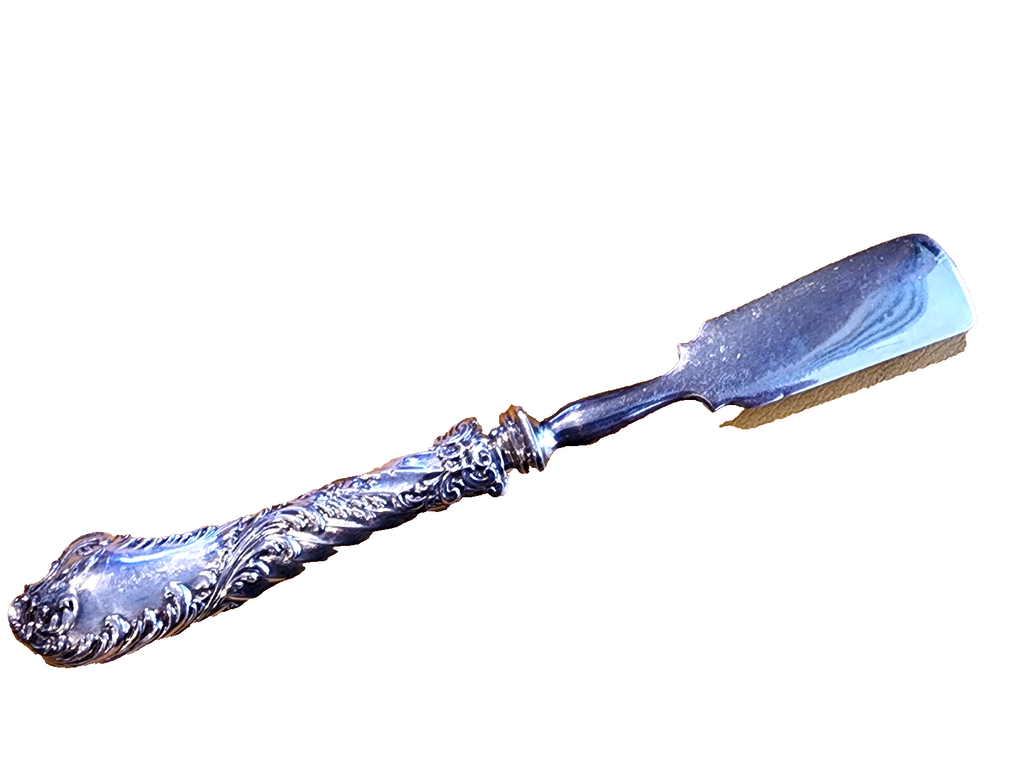 Rare Sterling Silver Handled Trout Server 8 5/8"