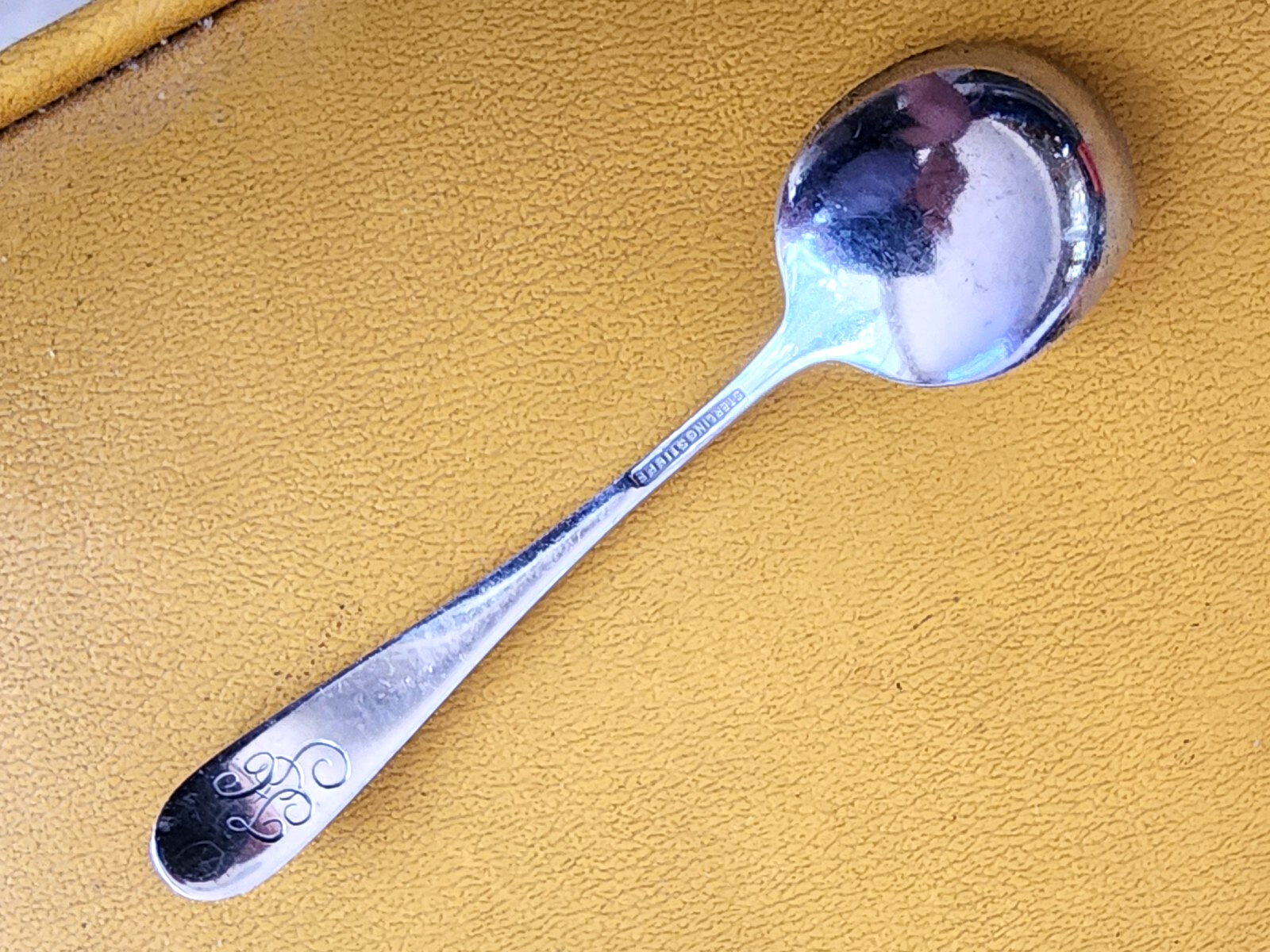 Stieff Forget Me NOT Pattern Sterling Silver Baby Spoon 4.5"