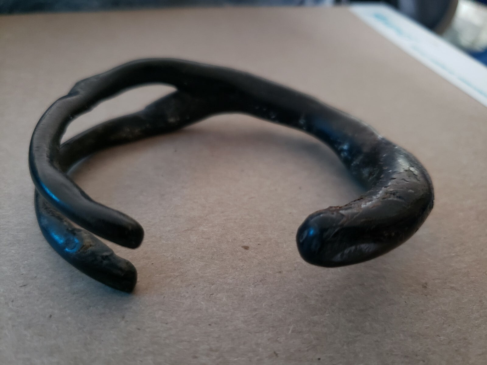 Natural Black Coral Branch Bracelet with Red Coral & Sterling Silver Inlay