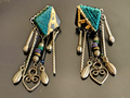 Midcentry Clip On Funky Retro Earrings