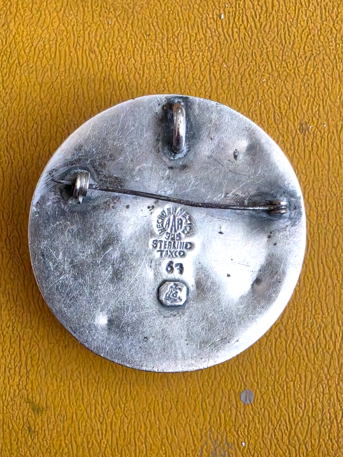 Vintage Antonio Reina AAR Taxco .925 Sterling Silver Modernist Brooch Pin Mexico