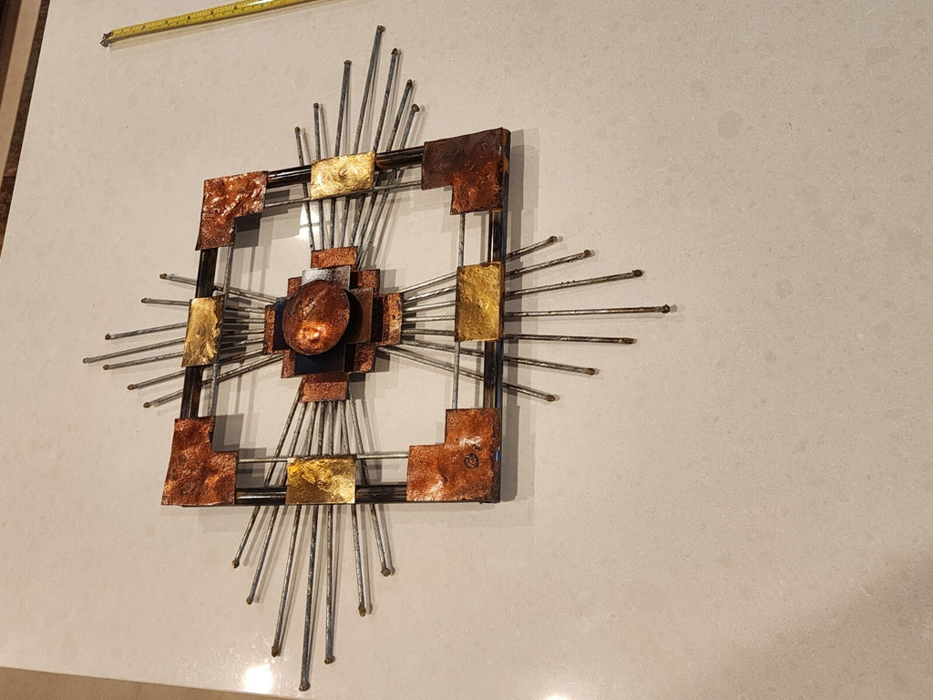 Copper Metal Wall Art large