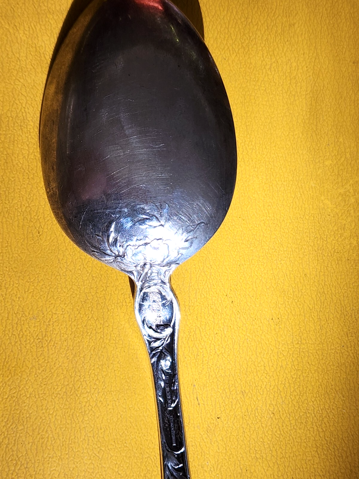 Les Cinq Fleurs by C. D. Peacock Sterling Serving Spoon w/Etched Bowl 8 3/8"