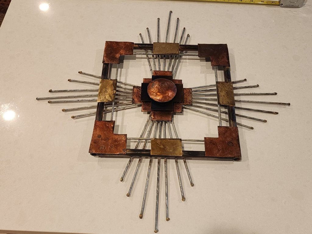 Copper Metal Wall Art large