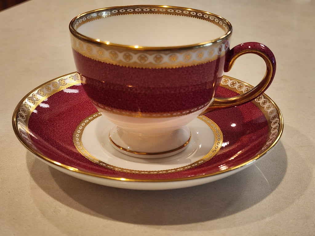 Wedgwood W1813 Ulander Powder Ruby Cup & Saucer 12 Available