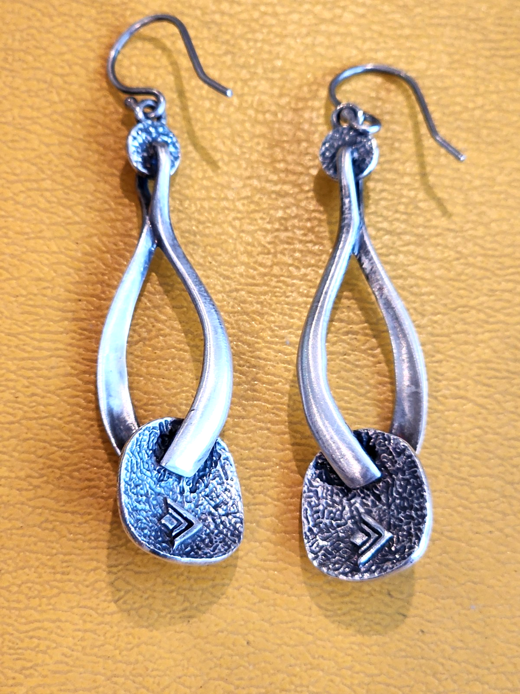 Silpada Sterling Silver Modernist Style Drop Earrings