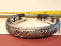 Judith Ripka Jewelry Sterling Silver CZ Cubic Zirconia Cable Cuff Bracelet