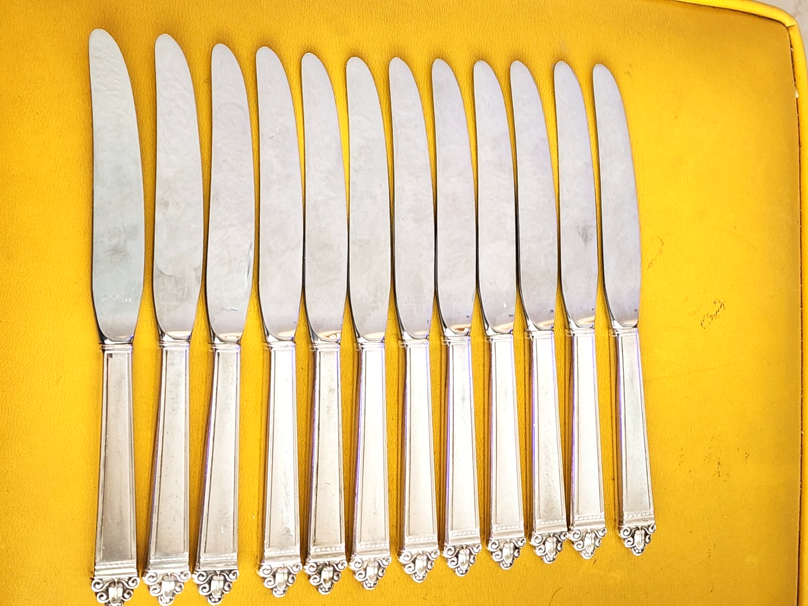 Juliana by Watson Sterling Silver 12 Knife Set Modern 8 3/4"