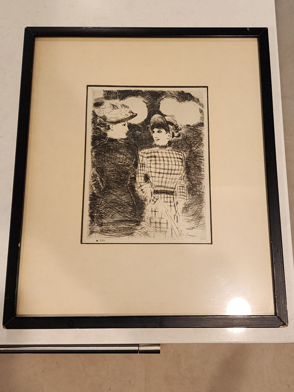 JEAN L. FORAIN-French Impressionist LIM.ED Etching-FASHION Women Lithograph