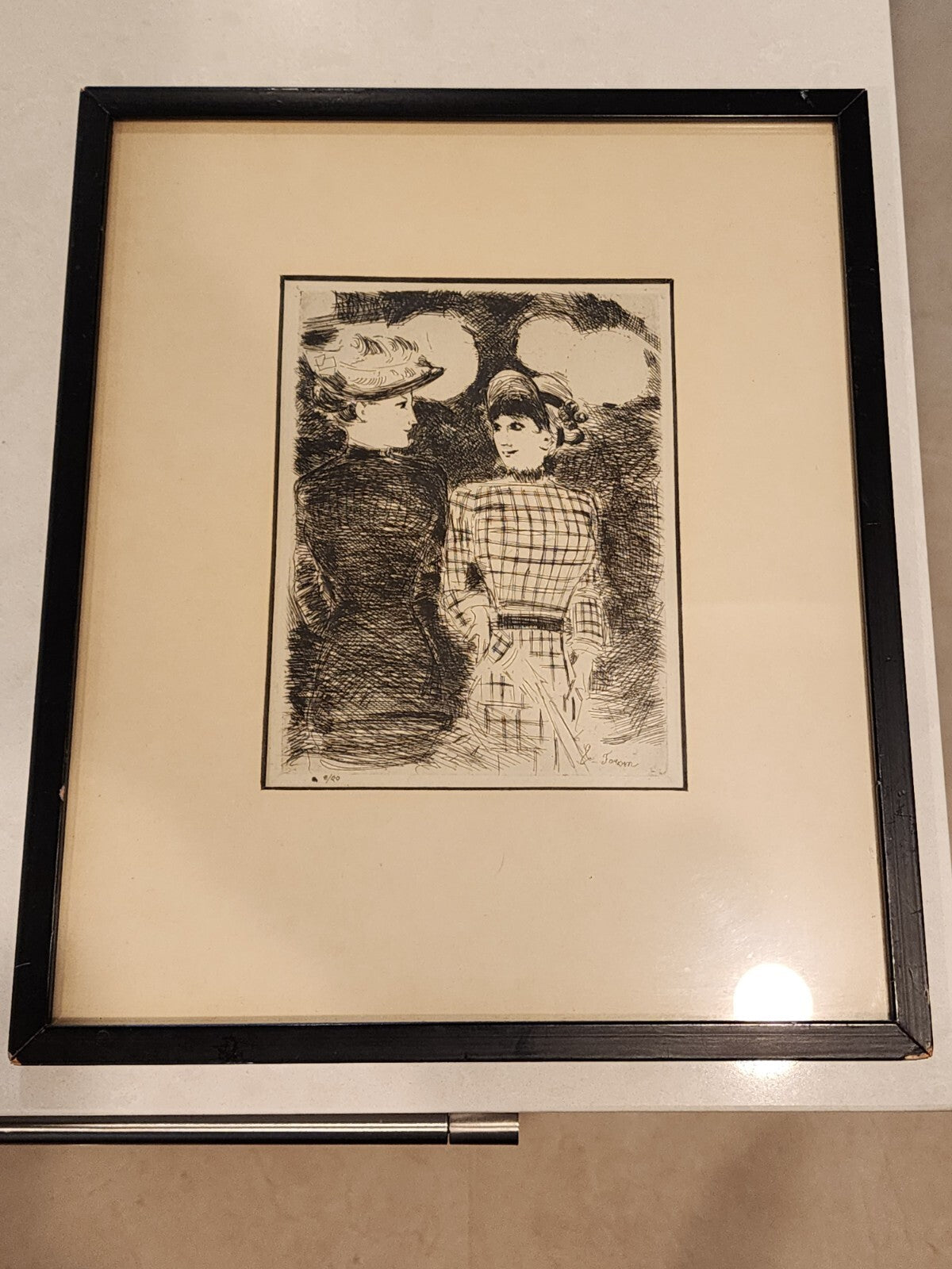 JEAN L. FORAIN-French Impressionist LIM.ED Etching-FASHION Women Lithograph