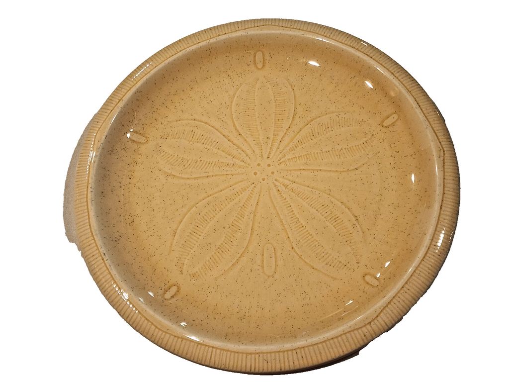 SEA SCULPTURE SAND DOLLAR by Franciscan Dinner Plate 10.75" USED USA