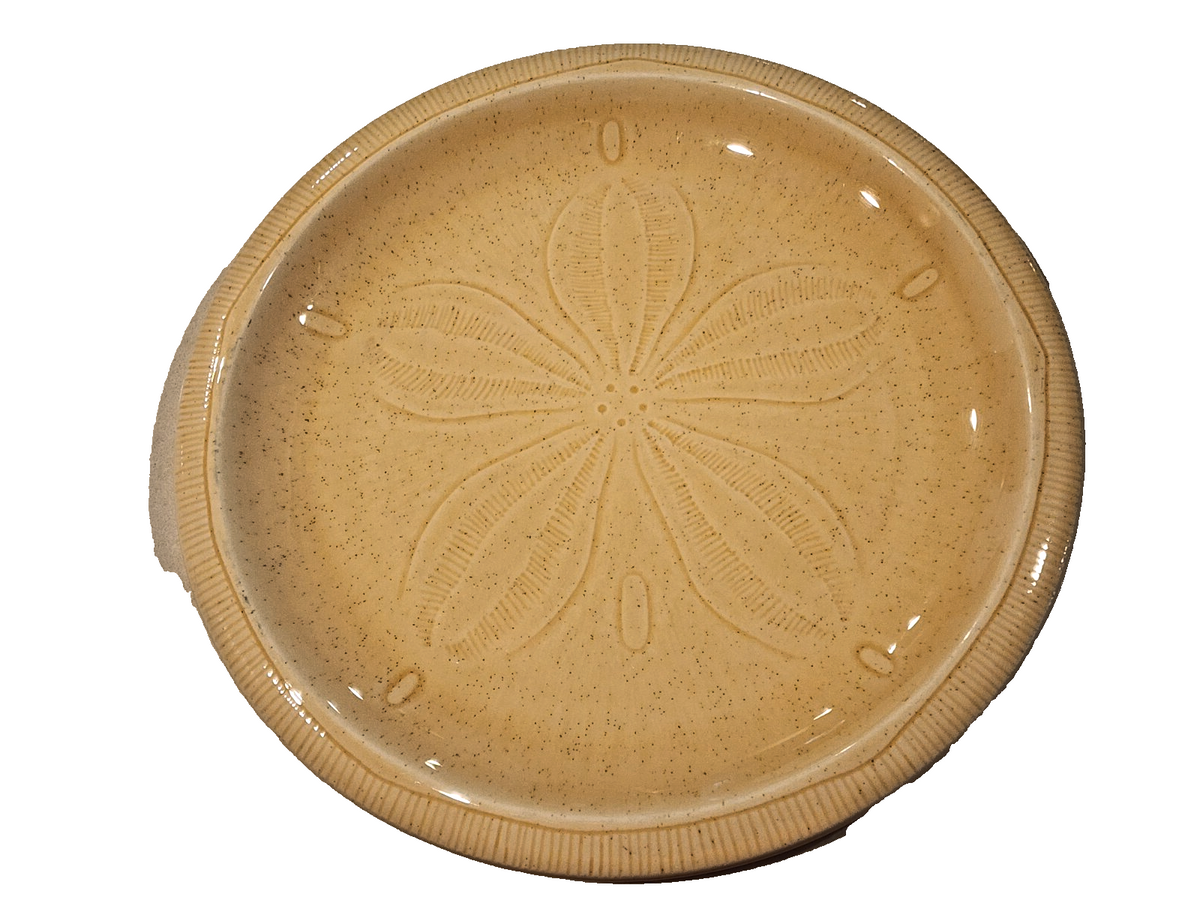 SEA SCULPTURE SAND DOLLAR by Franciscan Dinner Plate 10.75" USED USA