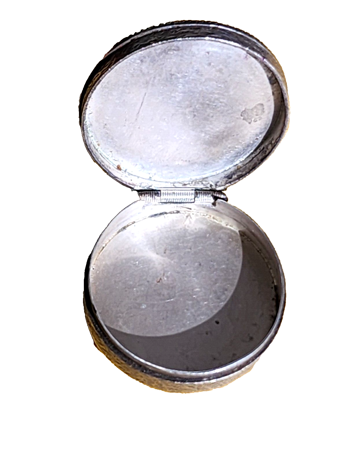 Vintage Small Round Filigree Pill Box 925 Sterling Silver