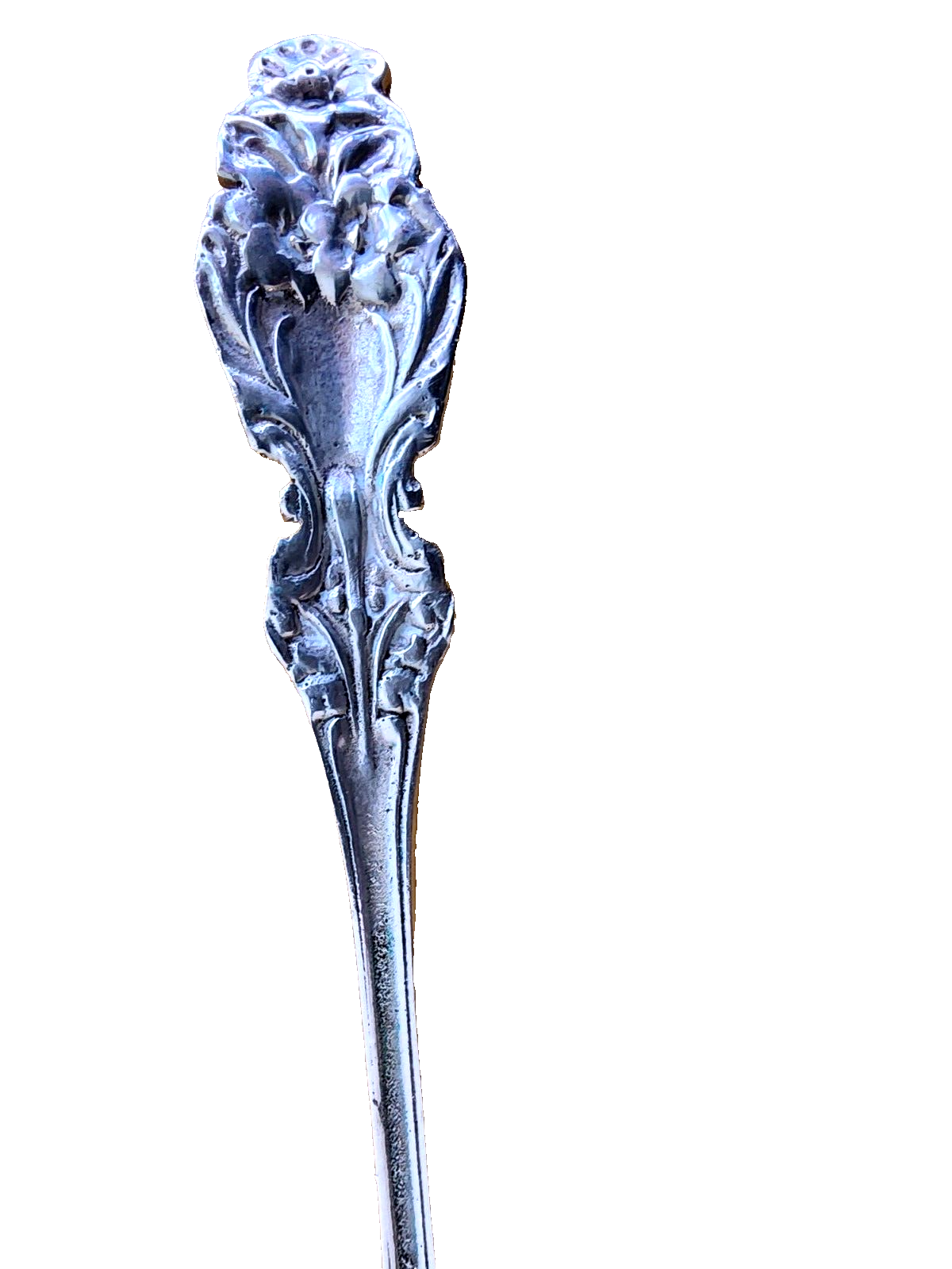 Whiting Silvercraft Sterling Silver Lily Pattern Lettuce Fork