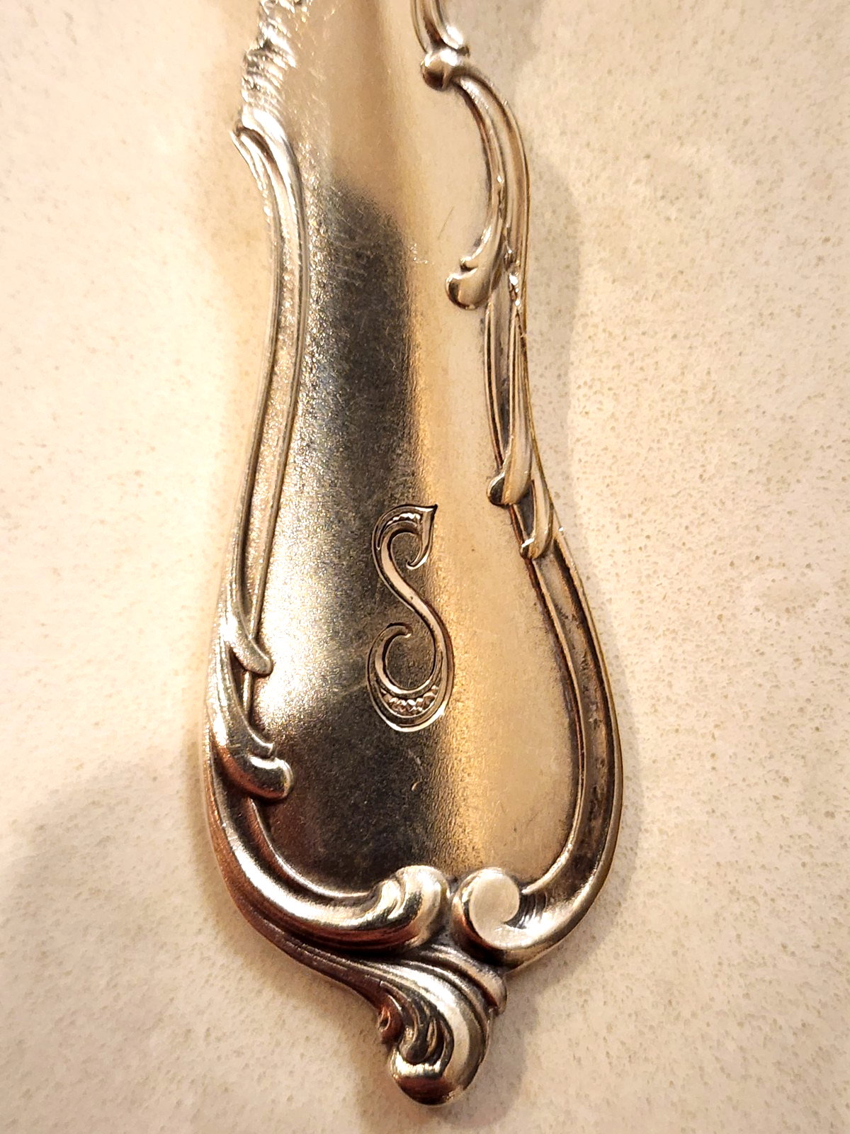 Asparagus Server 800 German Pattern Signed S Mono