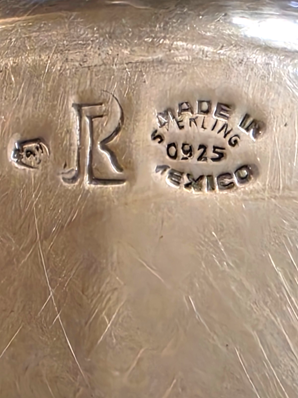 Set of 6 Juvention Lopez Reyes Mexican Sterling Silver 7" Desert Plates