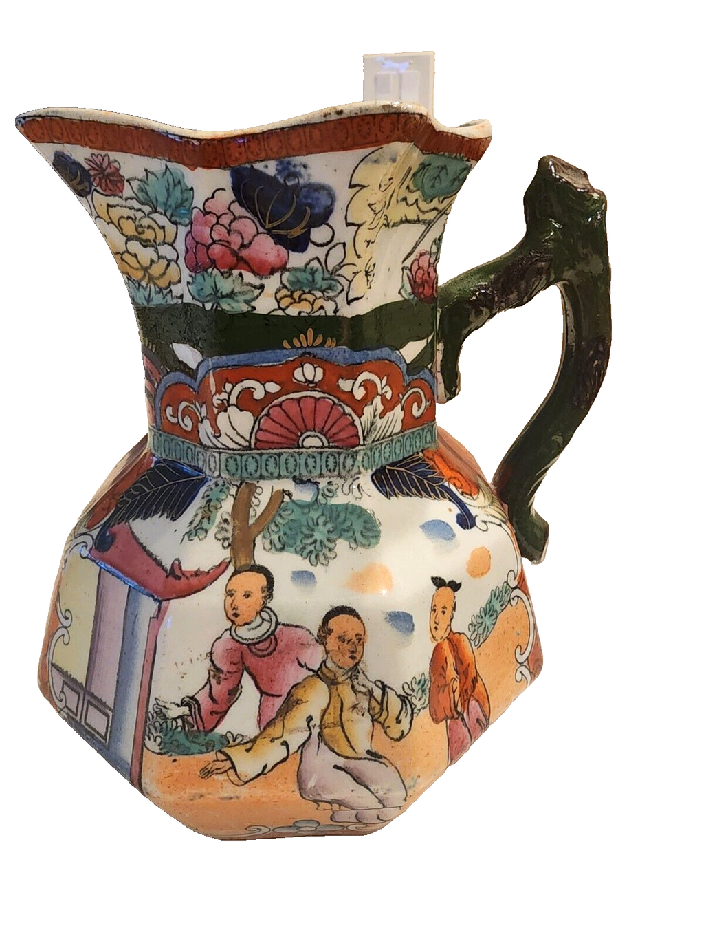 Mason's Ironstone Hydra Scale Chinoiserie Imari Jug 6.5" c. 1830