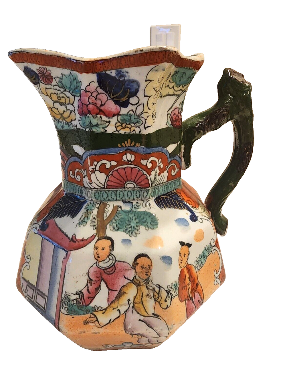 Mason's Ironstone Hydra Scale Chinoiserie Imari Jug 6.5" c. 1830