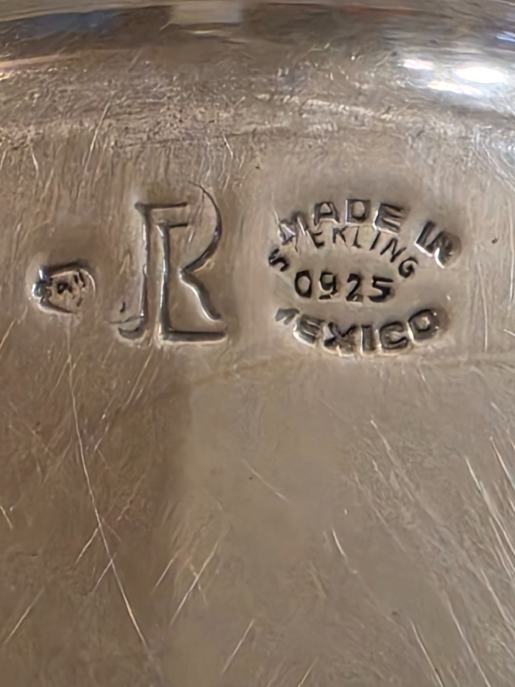 Set of 6 Juvention Lopez Reyes Mexican Sterling Silver 7" Desert Plates