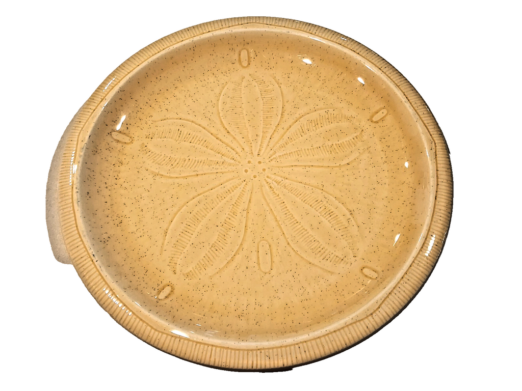 SEA SCULPTURE SAND DOLLAR by Franciscan Dinner Plate 10.75" USED USA