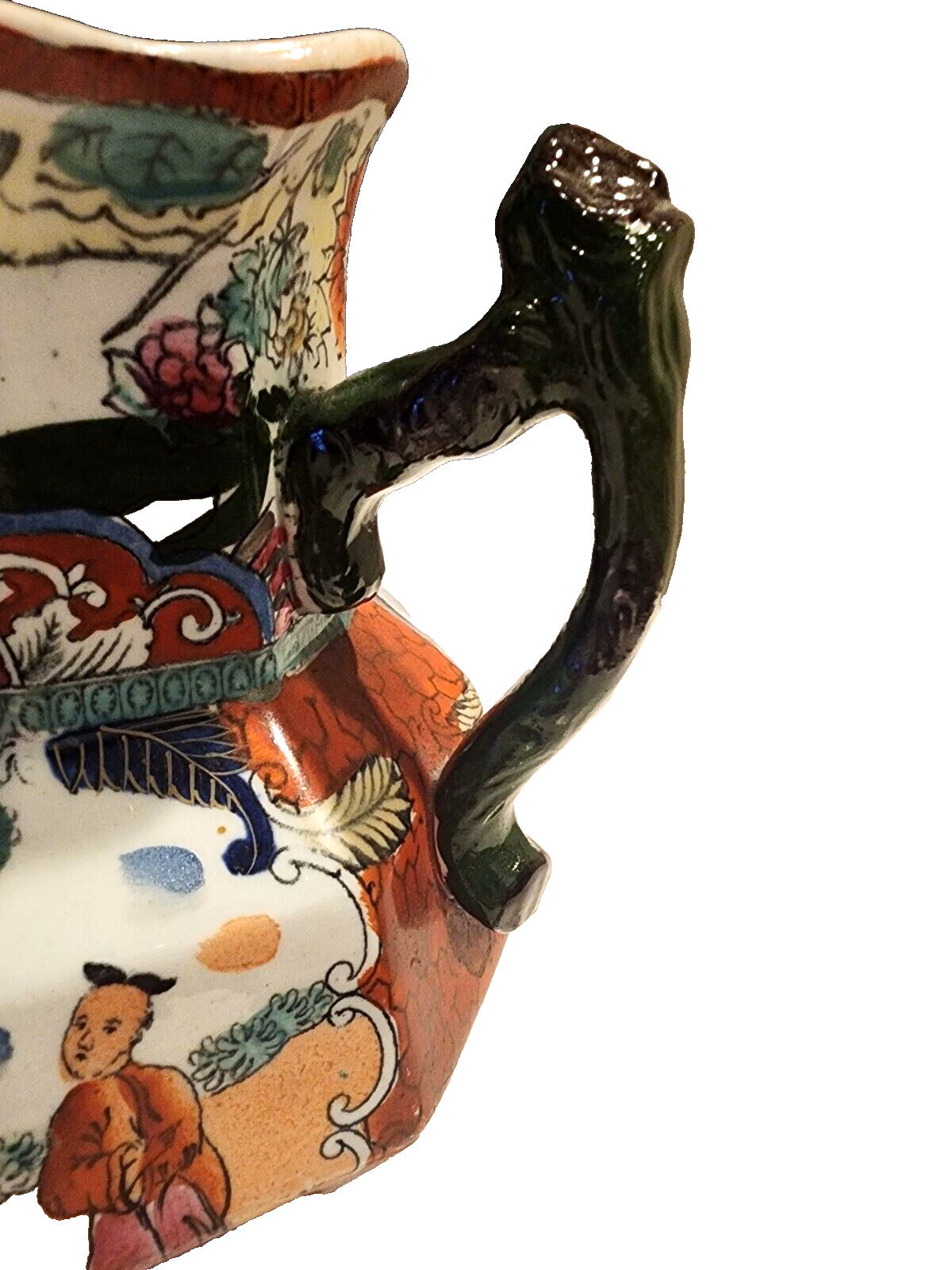 Mason's Ironstone Hydra Scale Chinoiserie Imari Jug 6.5" c. 1830
