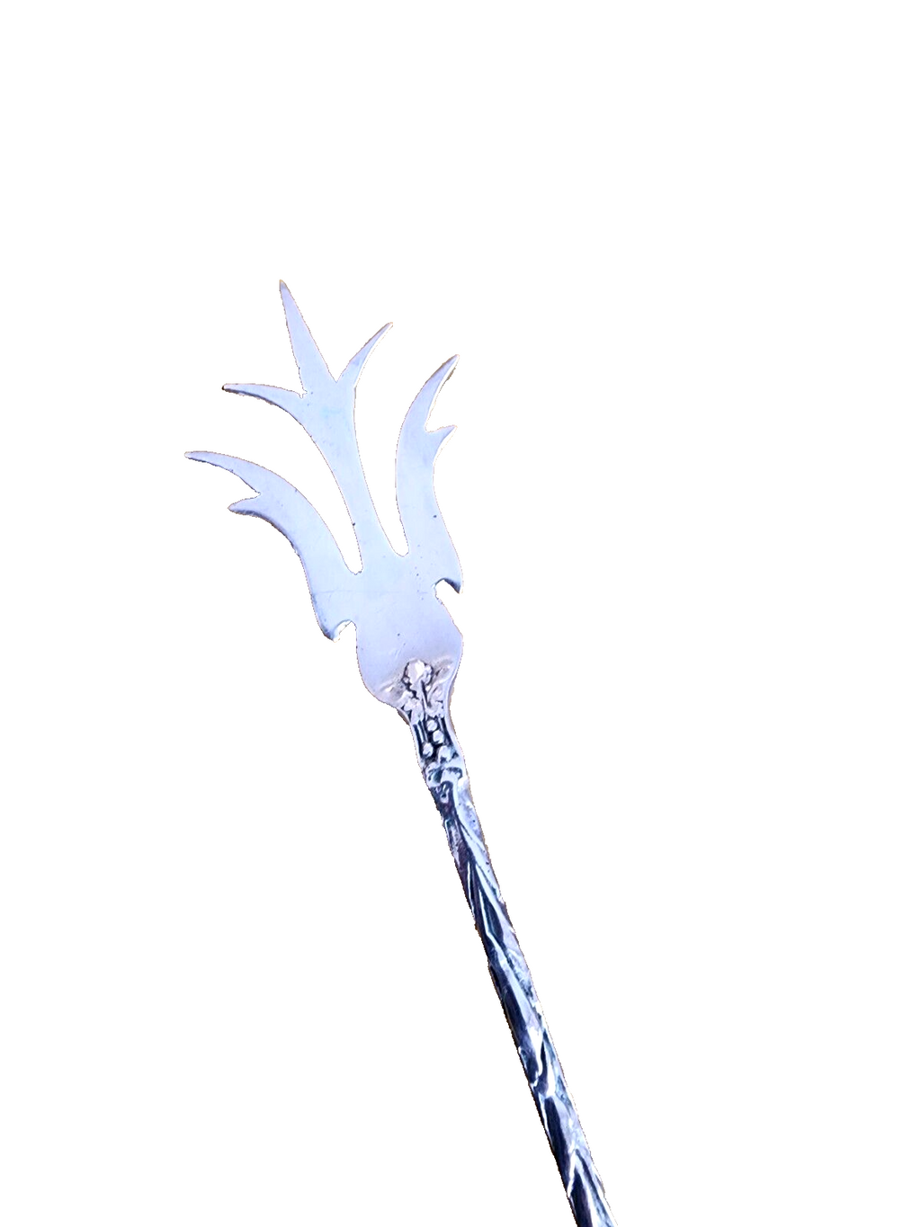 Whiting Silvercraft Sterling Silver Lily Pattern Lettuce Fork