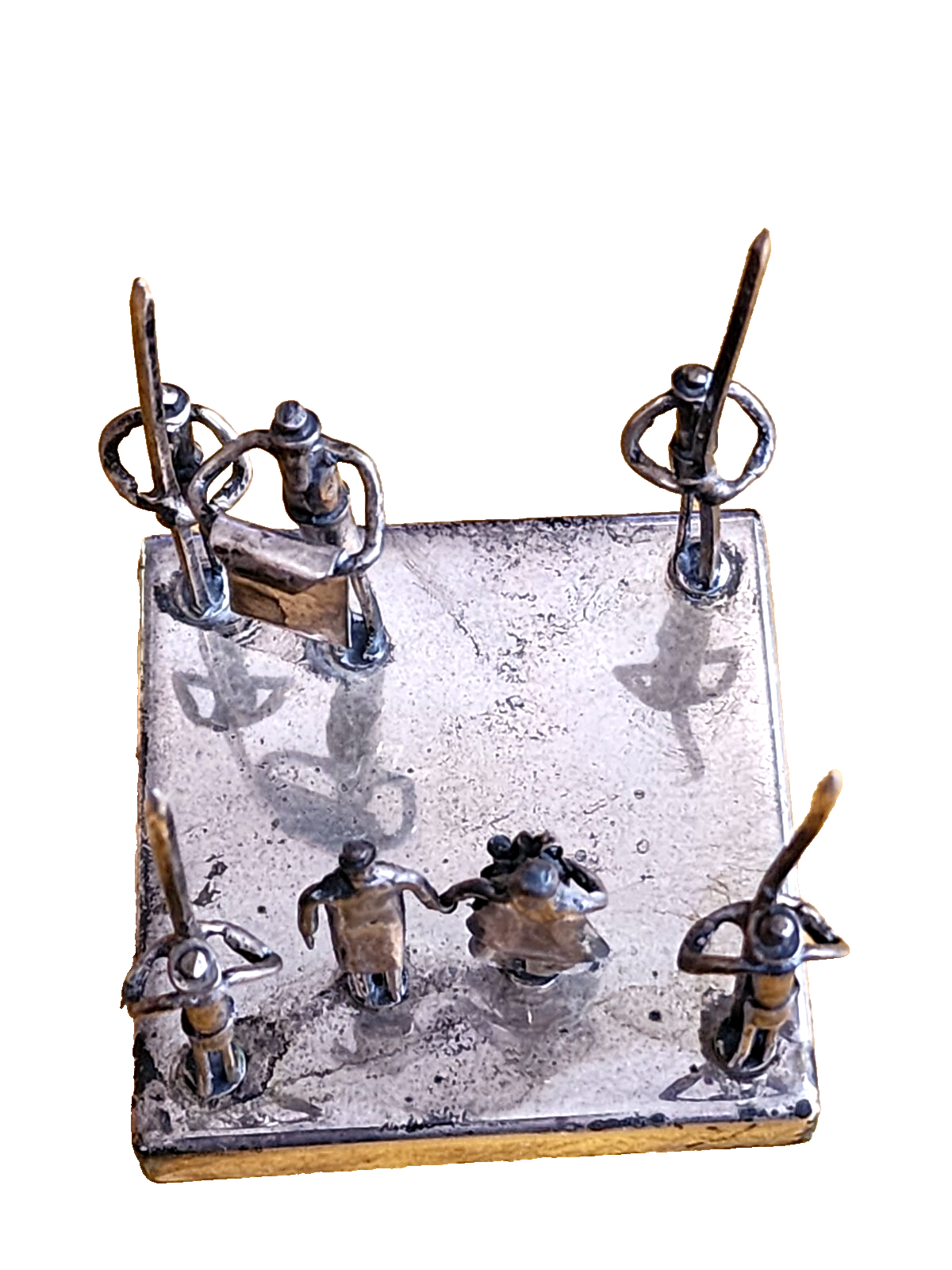 Judaica SOLID STERLING SILVER JEWISH WEDDING SCULPTURE STAMPED