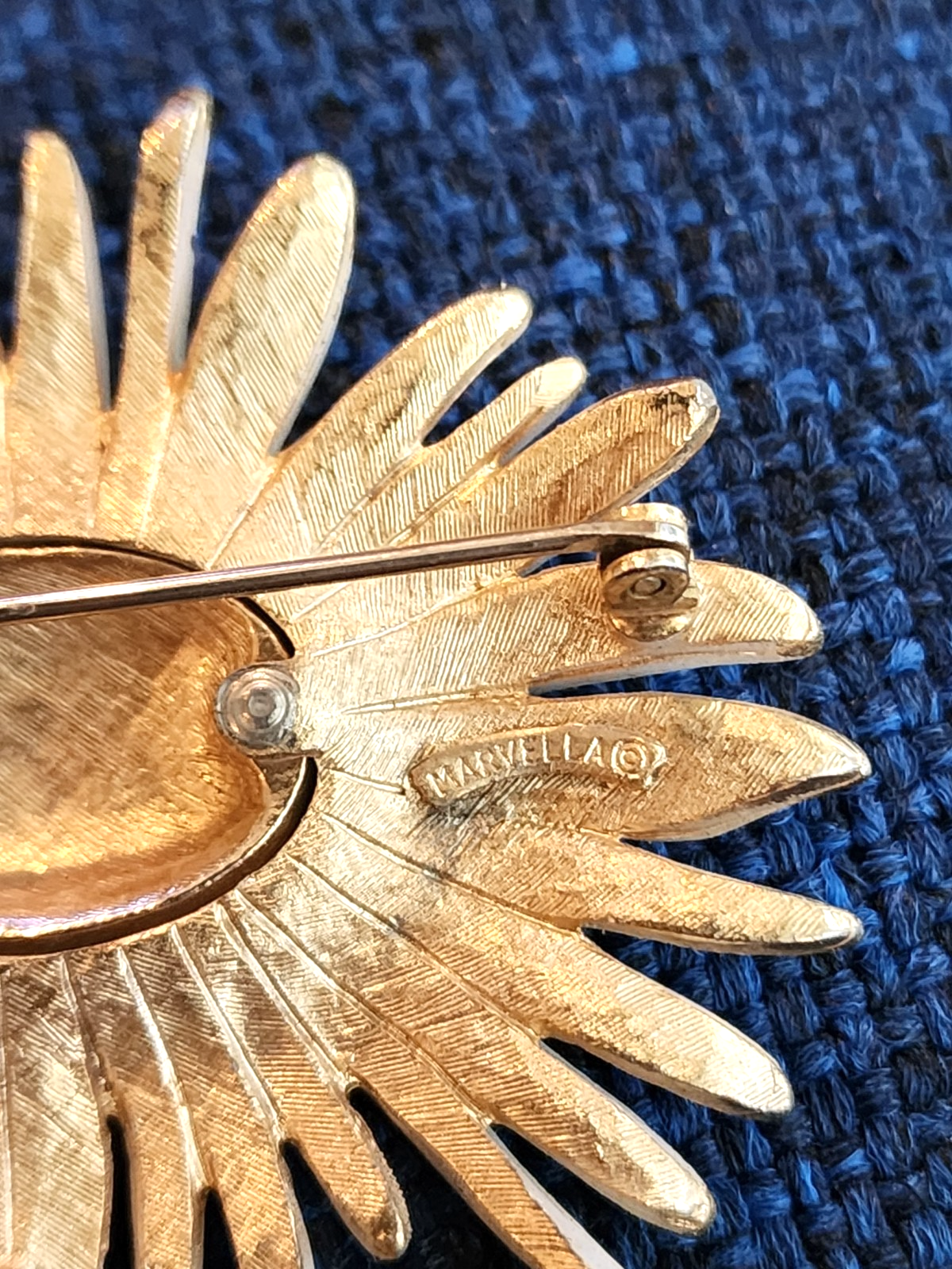 Signed Marvella Daisy Brooch Pin