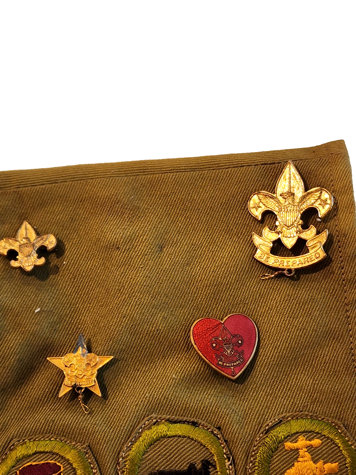 27 1940's Bot Scouts Merit Badge BSA Sash Including Blacksmithing & 6 Metals
