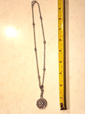 Judith Ripka Diamonique Sterling Silver Drop Pendant Necklace