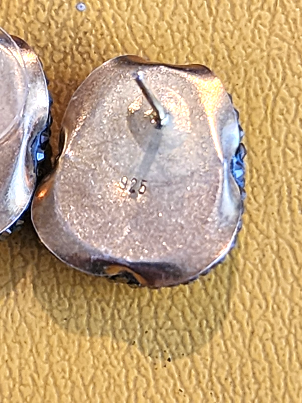 Aquamarine Druzy Stone 925 Sterling Silver Stud Earrings
