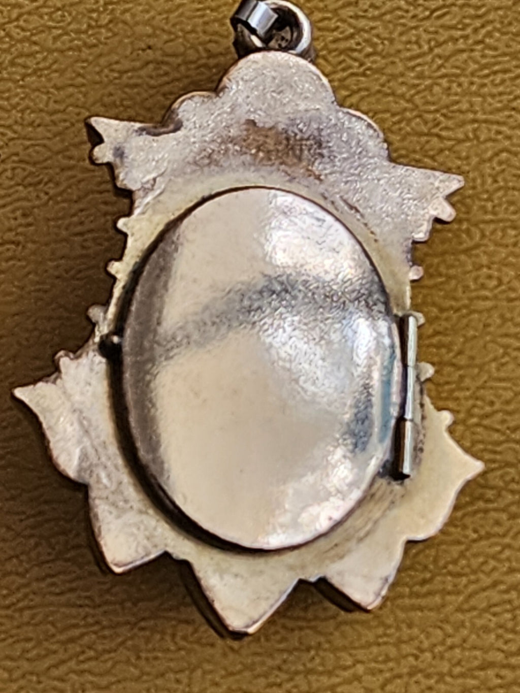 Antique Coral Rose Locket Goldplate Rare Wedding Rose Flower Pendant