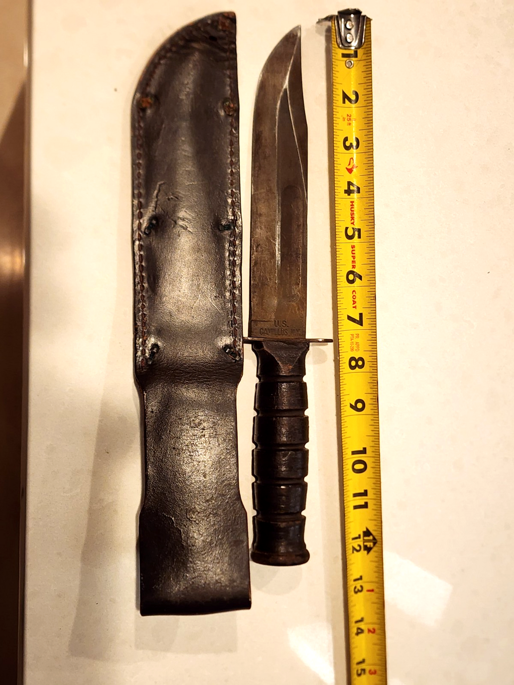 Vintage U.S. Camillus MK2 Fighting Knife with Sheath